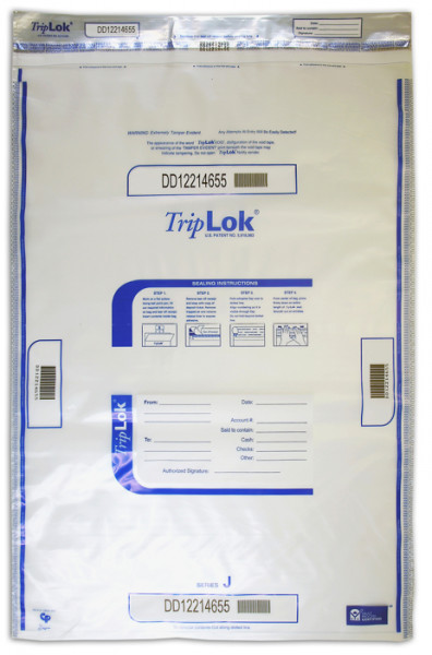 Clear TripLok Deposit Bag, 22'' X 33''