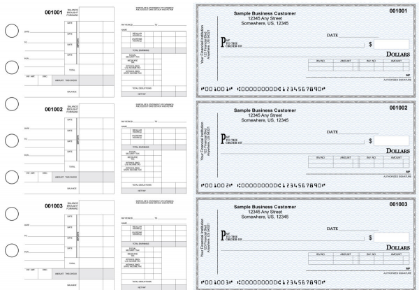 Blue Safety Itemized Disbursement Payroll Business Checks