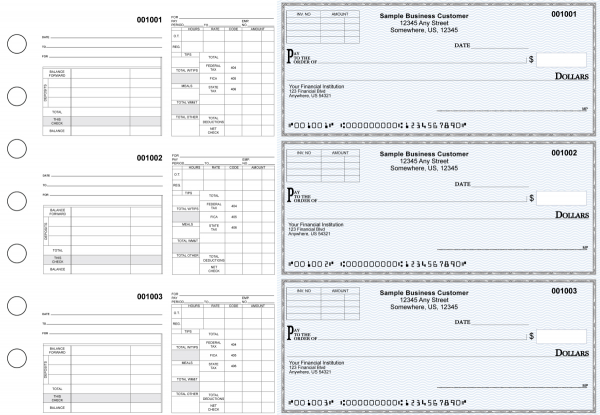 Blue Safety Multipurpose Invoice Payroll Business Checks