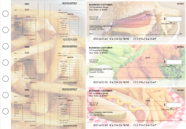 American Cuisine Multi-Purpose Salary Voucher Business Checks