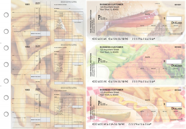American Cuisine Payroll Invoice Business Checks