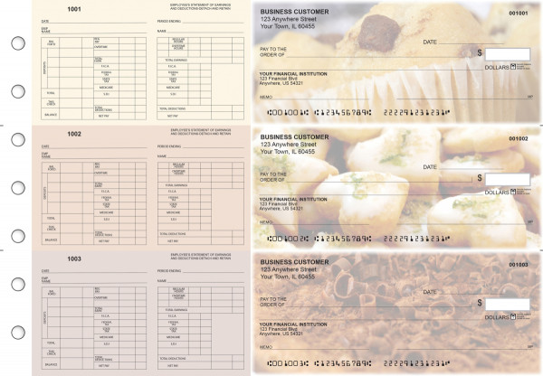 Bakery Multi-Purpose Hourly Voucher Business Checks