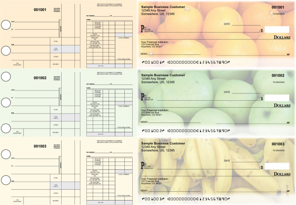 Fruit Disbursement Payroll Designer Business Checks