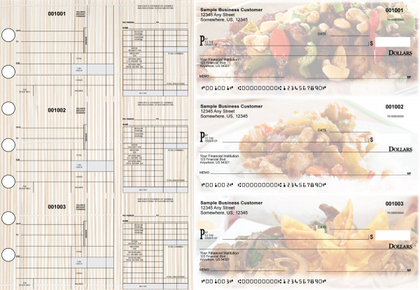 Chinese Cuisine Disbursement Payroll Designer Business Checks