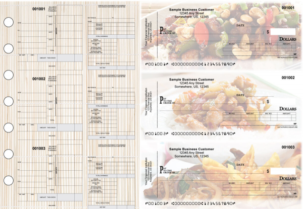 Chinese Cuisine Itemized Disbursement Payroll Designer Business Checks