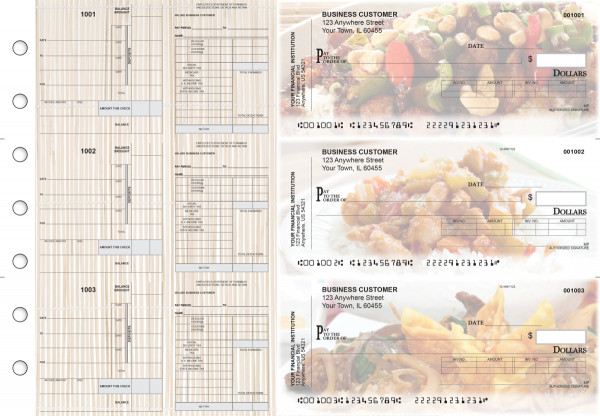 Chinese Cuisine Payroll Invoice Business Checks