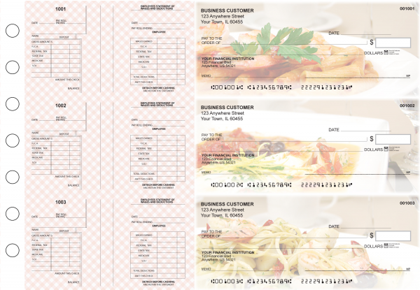 Italian Cuisine Multi-Purpose Salary Voucher Business Checks