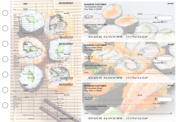 Japanese Cuisine Multi-Purpose Salary Voucher Business Checks