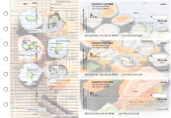 Japanese Cuisine Payroll Invoice Business Checks