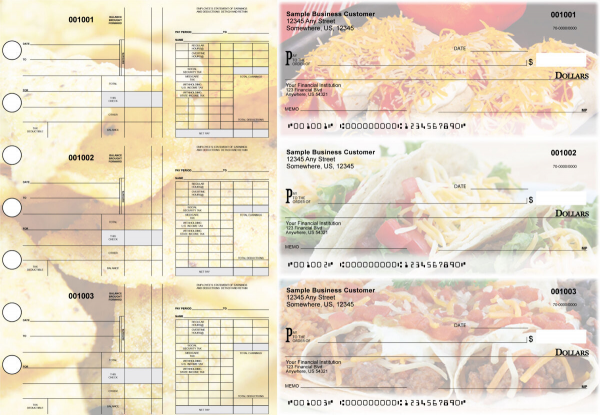 Mexican Cuisine Disbursement Payroll Designer Business Checks