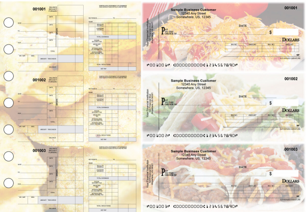 Mexican Cuisine Itemized Disbursement Payroll Designer Business Checks