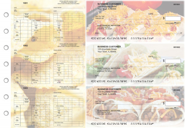 Mexican Cuisine Multi-Purpose Counter Signature Business Checks