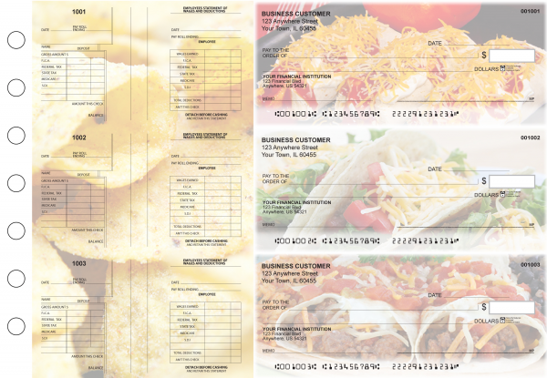 Mexican Cuisine Multi-Purpose Salary Voucher Business Checks