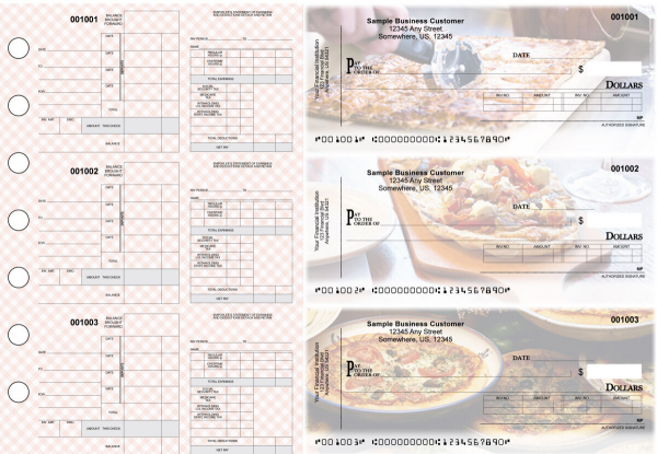 Pizza Itemized Disbursement Payroll Designer Business Checks