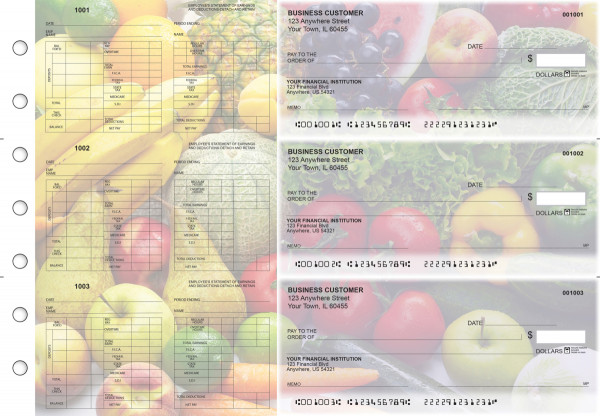Fresh Produce Multi-Purpose Hourly Voucher Business Checks