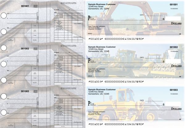 Construction Disbursement Payroll Designer Business Checks