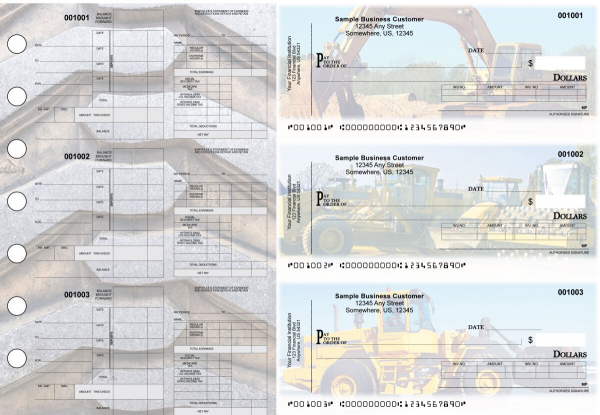 Construction Itemized Disbursement Payroll Designer Business Checks