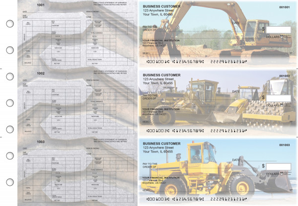 Construction Multi-Purpose Hourly Voucher Business Checks