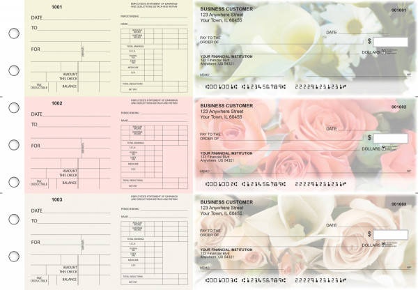 Florist Dual Purpose Voucher Business Checks
