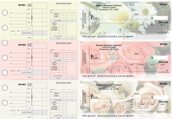 Florist Itemized Disbursement Payroll Designer Business Checks