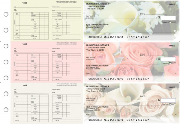 Florist Multi-Purpose Hourly Voucher Business Checks