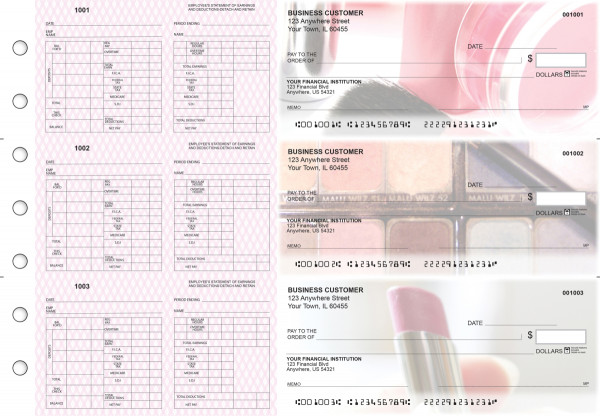 Makeup Multi-Purpose Hourly Voucher Business Checks