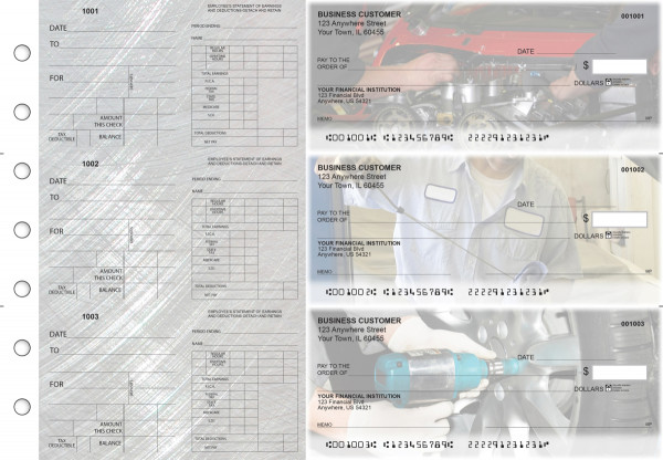 Mechanic Dual Purpose Voucher Business Checks