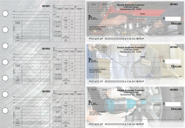 Mechanic Multipurpose Invoice Payroll Designer Business Checks