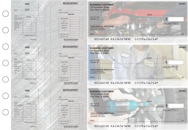 Mechanic Multi-Purpose Salary Voucher Business Checks