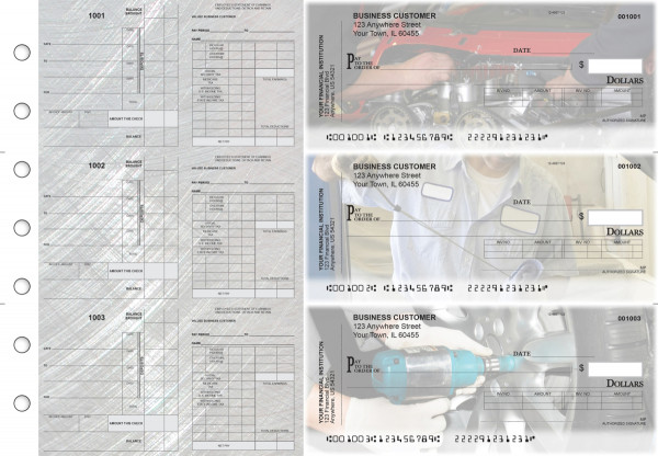 Mechanic Payroll Invoice Business Checks