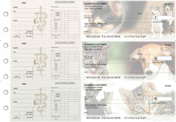 Veterinarian Dual Purpose Voucher Business Checks