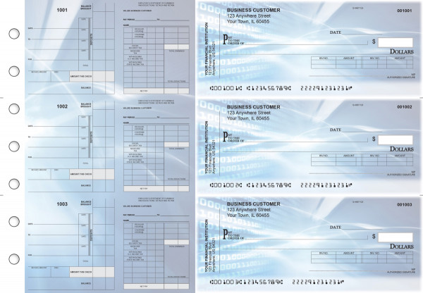 Digital Payroll Invoice Business Checks