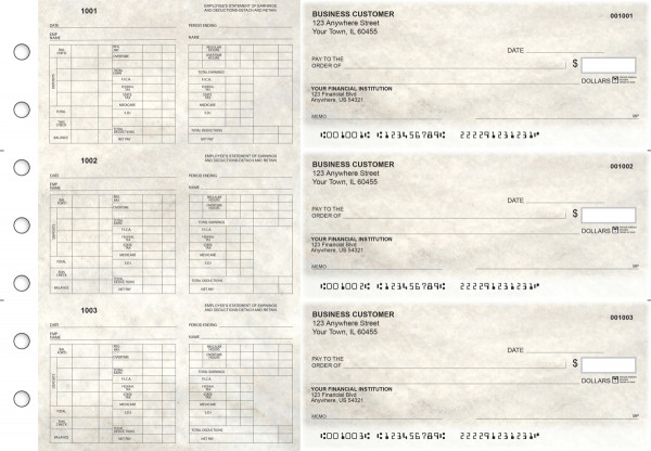 Granite Multi-Purpose Hourly Voucher Business Checks