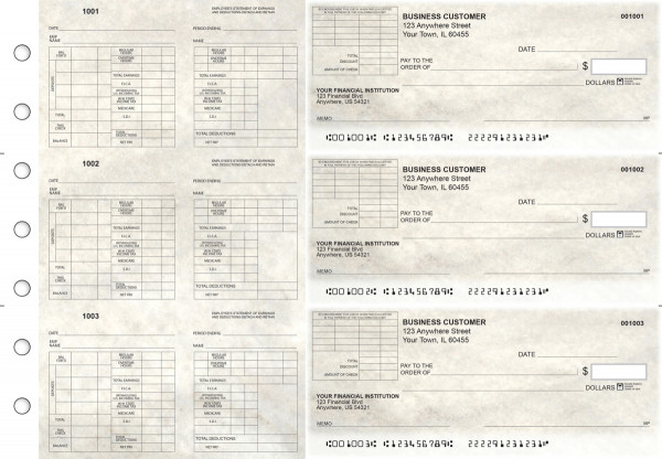 Granite Multi-Purpose Corner Voucher Business Checks