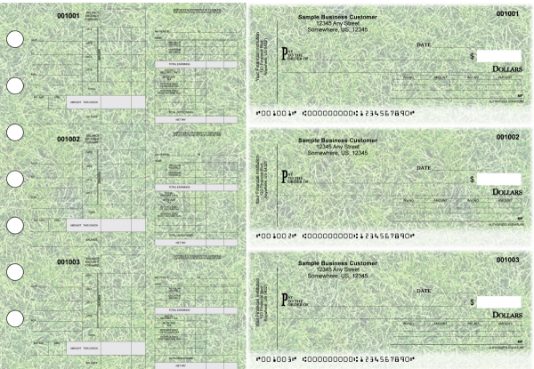 Grassy Itemized Disbursement Payroll Designer Business Checks