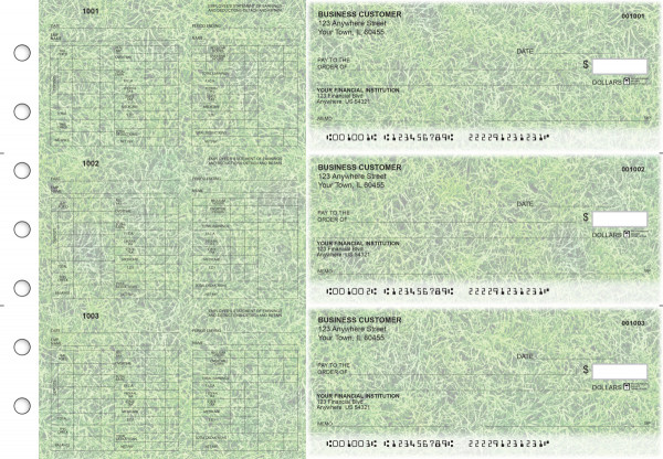 Grassy Multi-Purpose Hourly Voucher Business Checks