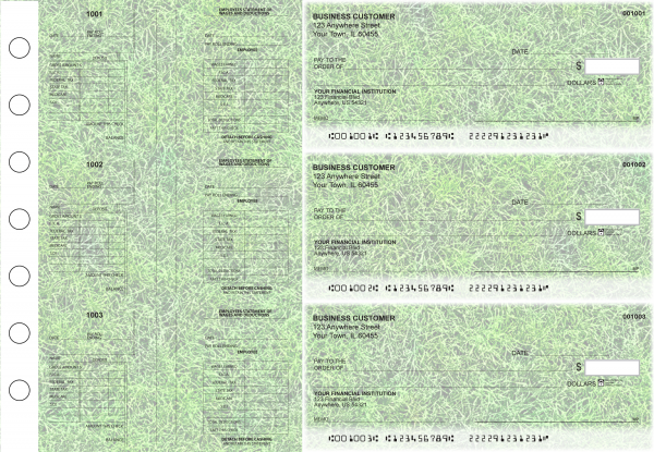 Grassy Multi-Purpose Salary Voucher Business Checks