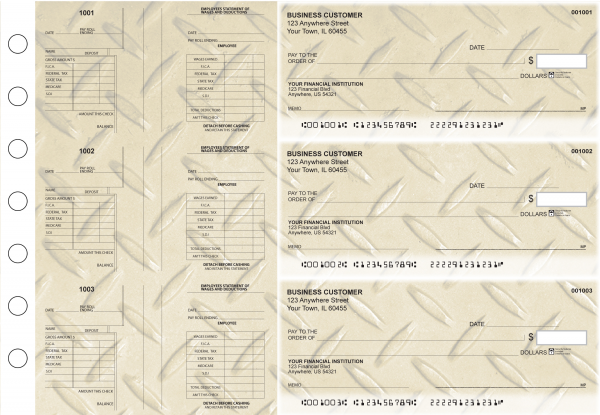 Iron Multi-Purpose Salary Voucher Business Checks