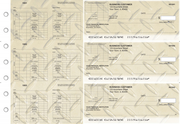 Iron Multi-Purpose Corner Voucher Business Checks