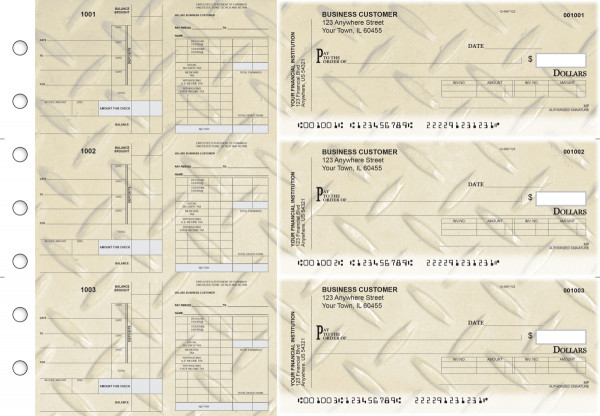 Iron Payroll Invoice Business Checks