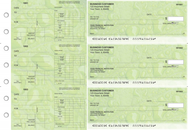 Leaf Dual Purpose Voucher Business Checks