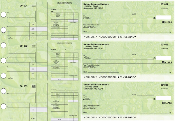 Leaf Disbursement Payroll Designer Business Checks