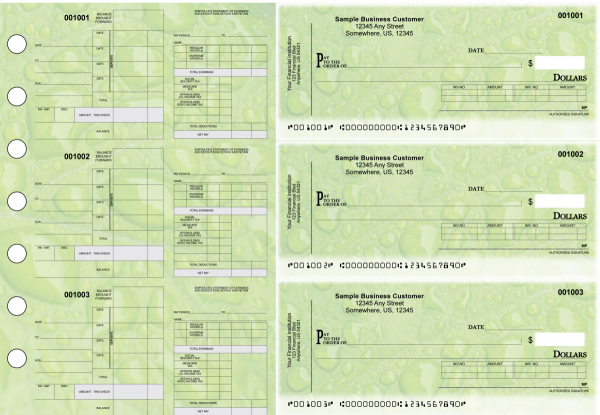 Leaf Itemized Disbursement Payroll Designer Business Checks