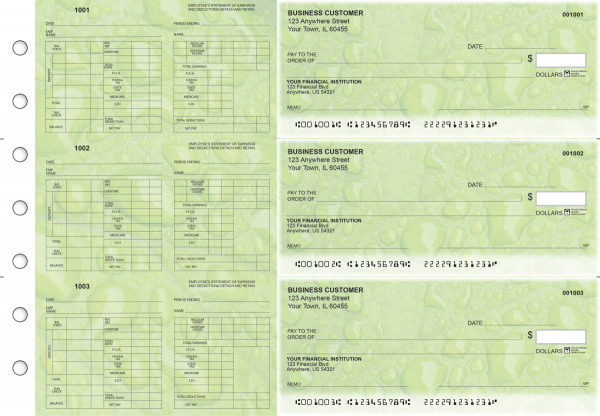 Leaf Multi-Purpose Hourly Voucher Business Checks