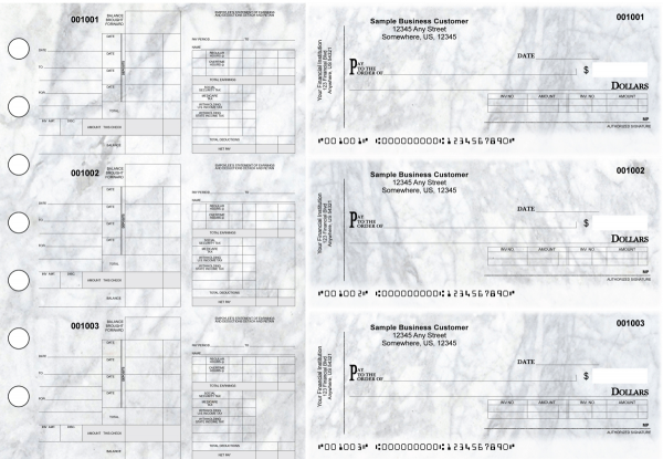 Marble Itemized Disbursement Payroll Designer Business Checks