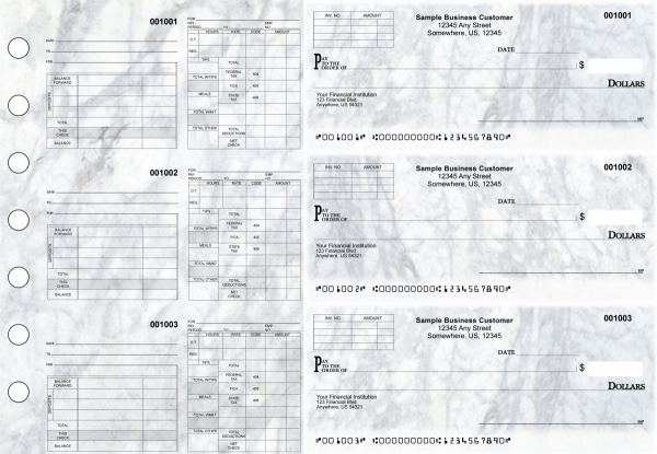 Marble Multipurpose Invoice Payroll Designer Business Checks