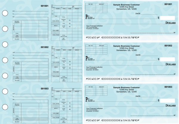 Swirls Multipurpose Invoice Payroll Designer Business Checks
