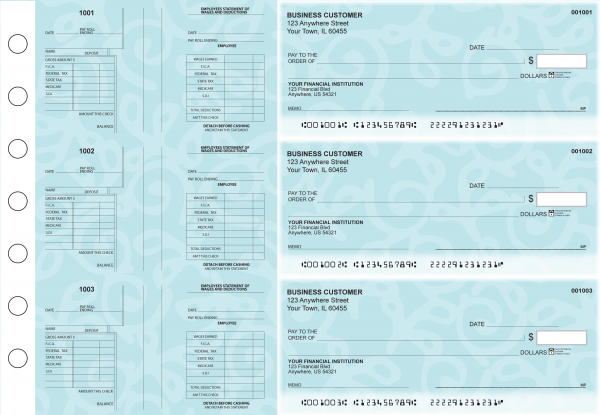 Swirls Multi-Purpose Salary Voucher Business Checks