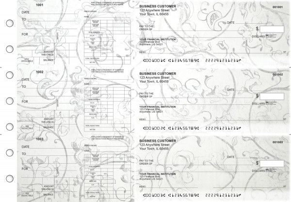 Vintage Dual Purpose Voucher Business Checks