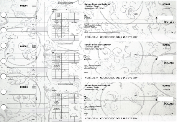 Vintage Disbursement Payroll Designer Business Checks